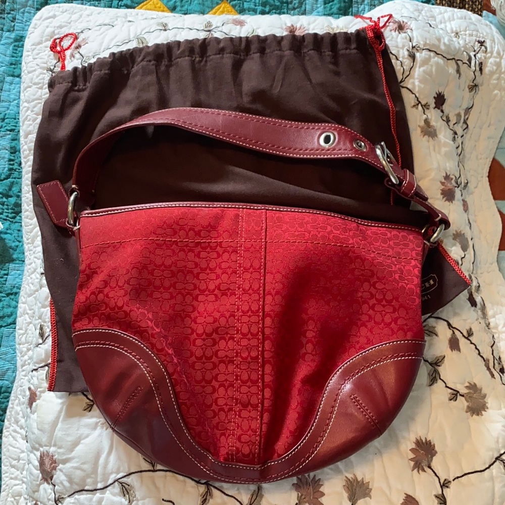 Vintage Coach Signature Collection Red